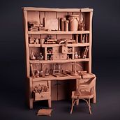 Mi Proyecto del curso: Modelado cartoon de bodegones con Maya. Un progetto di Modellazione 3D di Nuria Rincón - 22.12.2020