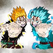 Deku y Bakugo Ein Projekt aus dem Bereich Digitale Illustration von Jennifer Moreno Alguacil - 02.11.2020