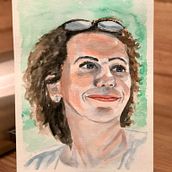 My project in Artistic Portrait with Watercolors course. Portrait Drawing project by mkomenza - 12.22.2020