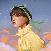 My Final Project in Digital Fantasy Portraits with Photoshop. Digital Painting, and Portrait Drawing project by Huỳnh Bình - 12.23.2020