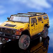 Hummer H2 "Celestial". 3D, Game Design, and 3D Modeling project by aingercs - 12.23.2020