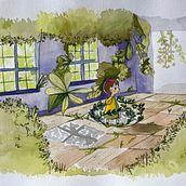 Mi Proyecto del curso: Ilustración en acuarela con influencia japonesa;. Traditional illustration, and Children's Illustration project by Leslie Andreina - 12.23.2020