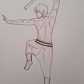 Mi Proyecto del curso: poses de samuráis . Artistic Drawing project by Valentina Letelier - 12.24.2020