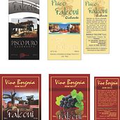 Mi Proyecto del curso: Diseño de etiqueta Piscos y Vinos Falconí (Ica - Perú). Br, ing, Identit, Graphic Design, and Packaging project by José Carlos Falconí Moyano - 02.08.2021