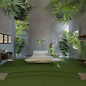 The Snake Room by @eiscia. Een project van  3D-modellering, Collage,  Interieur, Interieurontwerp y  Scenografie van Asia Calzà - 15.12.2020