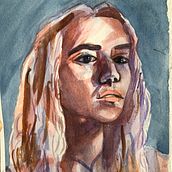 Mi Proyecto del curso: Retrato artístico en acuarela. Watercolor Painting project by Anabel Peña Egel - 12.25.2020