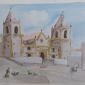 Meu projeto do curso: Desenho arquitetônico com aquarela e tinta. Watercolor Painting project by sherlockmang - 12.25.2020