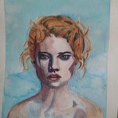 Retrato acuarela. Desenho a lápis projeto de Jaime Fernández Casco - 31.12.2020