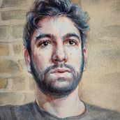 My project in Artistic Portrait with Watercolors course. My jump from painting flowers to portrait.. Watercolor Painting project by Наталия Хохлова - 12.26.2020