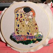 Mi Proyecto del curso: Pintar con hilo: técnicas de ilustración textil. Arts, Crafts, Embroider, and DIY project by Paqui Alcantud Saura - 12.26.2020