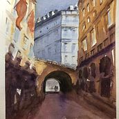 My project in Architectural Illustration with Watercolor course. Projekt z dziedziny Malowanie akwarelą użytkownika Linda Ward - 27.12.2020
