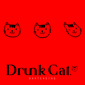 Drunk Cat. Digital Design project by José Jerônimo - 12.27.2020