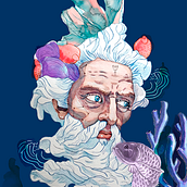 Gods & Planets. Un progetto di Disegno, Disegno artistico, Disegno di ritratti, Illustrazione tradizionale e Pittura ad acquerello di Thaís Aragão - 28.12.2020
