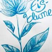 Moderne Aquarelltechniken - Eisblume. Un proyecto de Pintura a la acuarela de jesssoul - 28.12.2020