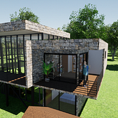 Mi Proyecto del curso: Diseño y modelado arquitectónico 3D con Revit Ein Projekt aus dem Bereich Architektur und 3-D-Modellierung von Camila Delfín Vitorica - 27.12.2020