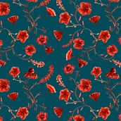 My watercolor textile pattern.  project by _katarina3 - 12.28.2020