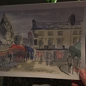 My project in Architectural Sketching with Watercolor and Ink course. Un projet de Illustration architecturale de irina_atkins - 28.12.2020