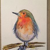 Mi Proyecto del curso: Acuarela artística para ilustración de aves . % Marta Moreno tarafından hazırlanan Güzel sanatlar projesi - 12.28.2020