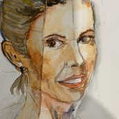 Mi Proyecto del curso: Cuaderno de retratos en acuarela 1. Een project van  van Esther Pita - 28.12.2020