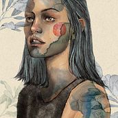 My project in Illustrated Portraits with Procreate course.  project by Jevgenia Aus - 12.28.2020