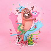 Christmas Solidario. Un proyecto de 3D e Ilustración tradicional de Juan Rueda - 28.12.2020