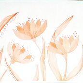 Is This Red or Orange? (Modern watercolor project). Watercolor Painting project by dyasica - 12.28.2020
