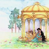 Mein Kursprojekt: Aquarellillustration mit japanischen Einflüssen. Un progetto di Pittura ad acquerello e Pittura di Yvonne Matern - 28.12.2020