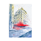 My project in Architectural Sketching with Watercolor and Ink course. Un proyecto de Ilustración con tinta y Pintura a la acuarela de Aurélie Weinling - 28.12.2020
