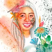 My project in Illustrated Portrait in Watercolor course. Un proyecto de  de Carmen Sheng - 29.12.2020
