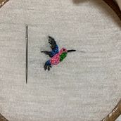 My project in Miniature Embroidery Techniques course. Embroider project by Papp Barbara - 12.29.2020
