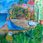 imaginary places. Traditional illustration project by Anne Bouwer - 12.29.2020