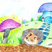 Mi Proyecto del curso: Ilustración en acuarela con influencia japonesa. Children's Illustration project by Claudia Isabel García Durán - 12.29.2020