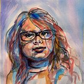 My project in Artistic Portrait with Watercolors course. Watercolor Painting project by Anna Mrozkowiak - 12.29.2020
