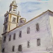 Meu projeto do curso: Desenho arquitetônico com aquarela e tinta. Fine Arts project by Luciano De Araújo Silva - 12.30.2020