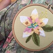 My project in Fashion Design: Painting and Embroidering Garments course. Un proyecto de Bordado de Gamze Sanli - 30.08.2020