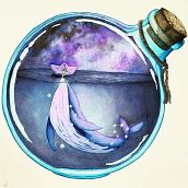 My project in Watercolor Techniques for Dreamlike Illustrations course . % cristina_pantaleone tarafından hazırlanan Geleneksel illüstras, on, Sulubo, a Resim, Ve Tablo projesi - 12.30.2020