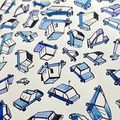 My mini cars project. Traditional illustration project by Niels Mud - 12.31.2020