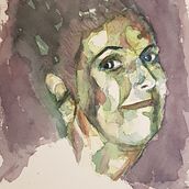 New portrait. Watercolor Painting project by pebott71 - 12.31.2020