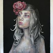 My project in Chiaroscuro Creative Portrait with Pencils course. Un projet de Dessin au cra , et on de Ellen Gattel - 31.12.2020