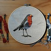Mi Proyecto del curso: Pintar con hilo: técnicas de ilustración textil. Embroider project by Litchi Alucinógeno - 12.31.2020