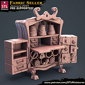 This is the Tailor set. If you like High Detailed 3D Printable Miniatures for your tabletop games check it out here https://www.patreon.com/STLMiniatures. 3D, Art To, s, 3D Design, Sculpture, and 3D Modeling project by Javier Lorente Preciado - 01.01.2021