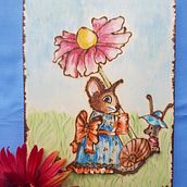 My project in Watercolour on Wood course. Un proyecto de Ilustración tradicional de Katia Cataldo Filippi - 01.01.2021