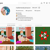 Mi Proyecto del curso: Creación de un porfolio de ilustración en Instagram . % Mai Ferreira tarafından hazırlanan Sos, al Med, a Tasarımı, Portfö, Ve Geliştirme projesi - 01.01.2021