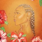 La flor del Hibisco. Traditional illustration project by tonyb - 01.01.2021