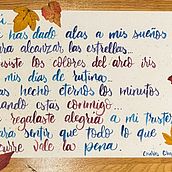 My project in Italic Script with a Brush Pen course. H, and Lettering project by Nelly Fernandez - 01.01.2021