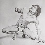Mi Proyecto del curso: Ilustración para cómics: anatomía de un superhéroe. Projekt z dziedziny R, sunek ołówkiem, R i sunek anatomiczn użytkownika Diego Eduardo Castro Calderon - 02.01.2021
