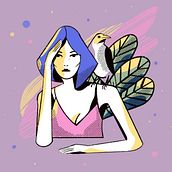 My project in Creative Composition for Illustration with Procreate course. Un progetto di Illustrazione tradizionale di Daria Vulytska - 02.01.2021