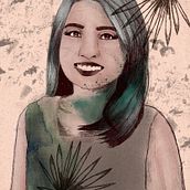 My project in Illustrated Portraits with Procreate course. Traditional illustration, and Portrait Drawing project by Sofia Denise - 01.02.2021