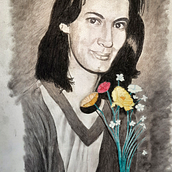Meu projeto do curso: desenho em papel A4 com grafite e aqurela. Drawing project by carvalhaes - 01.16.2021