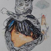 Mi Proyecto del curso: Introducción a la ilustración infantil. Drawing, Traditional illustration, Fine Arts, Painting, Pencil Drawing, Watercolor Painting, Children's Illustration, and Narrative project by danielablacona - 01.02.2021